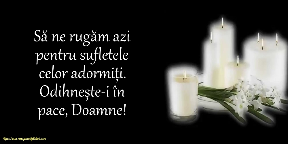 Comemorare Odihnește-i în pace, Doamne!