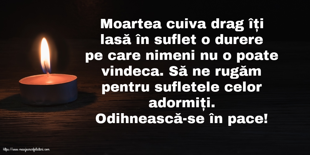 Comemorare Odihnească-se în pace!