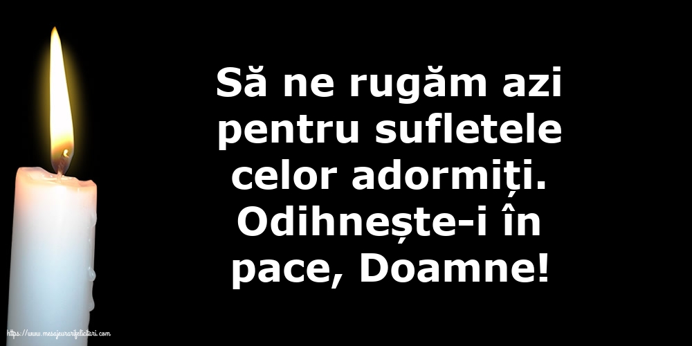 Comemorare Odihnește-i în pace, Doamne!