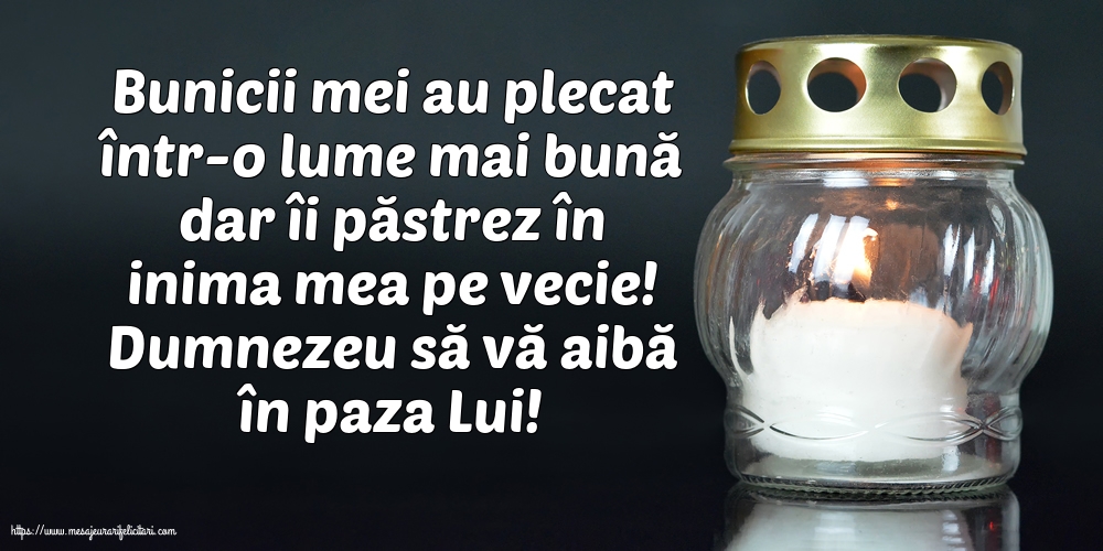 Comemorare Dumnezeu să vă aibă în paza Lui!