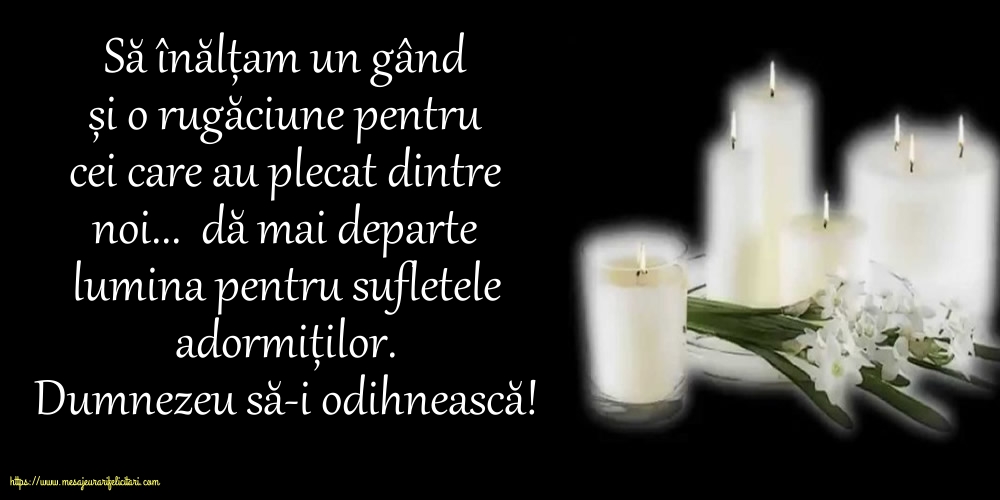 Comemorare Dumnezeu să-i odihnească!