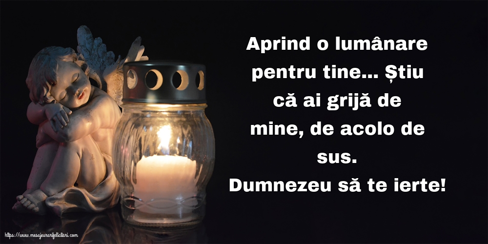 Comemorare Dumnezeu să te ierte!