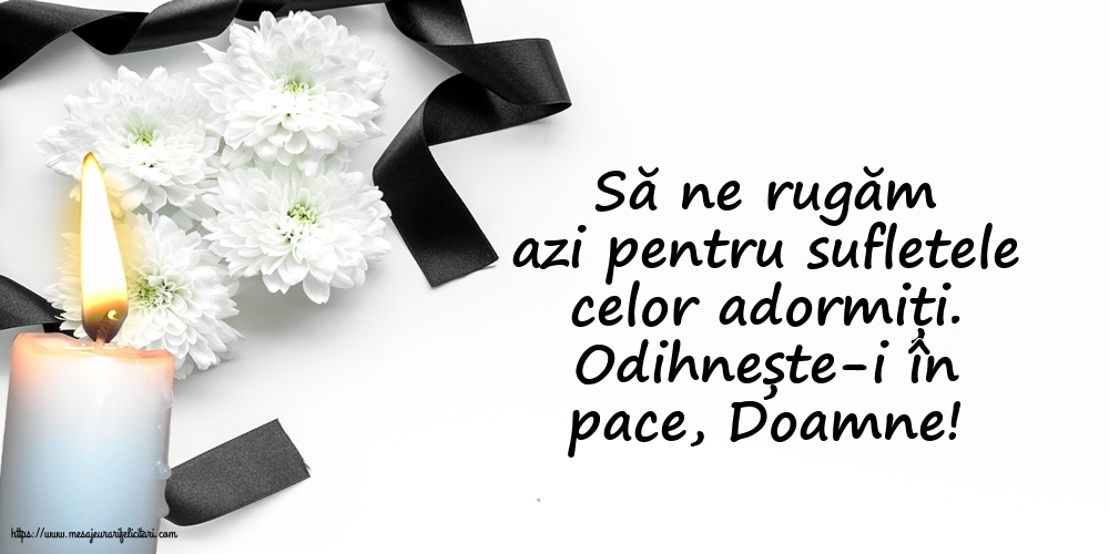 Comemorare Odihnește-i în pace, Doamne!