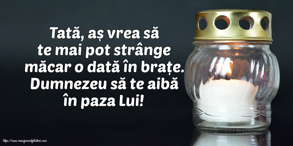 Comemorare Dumnezeu să te aibă în paza Lui! - Tată