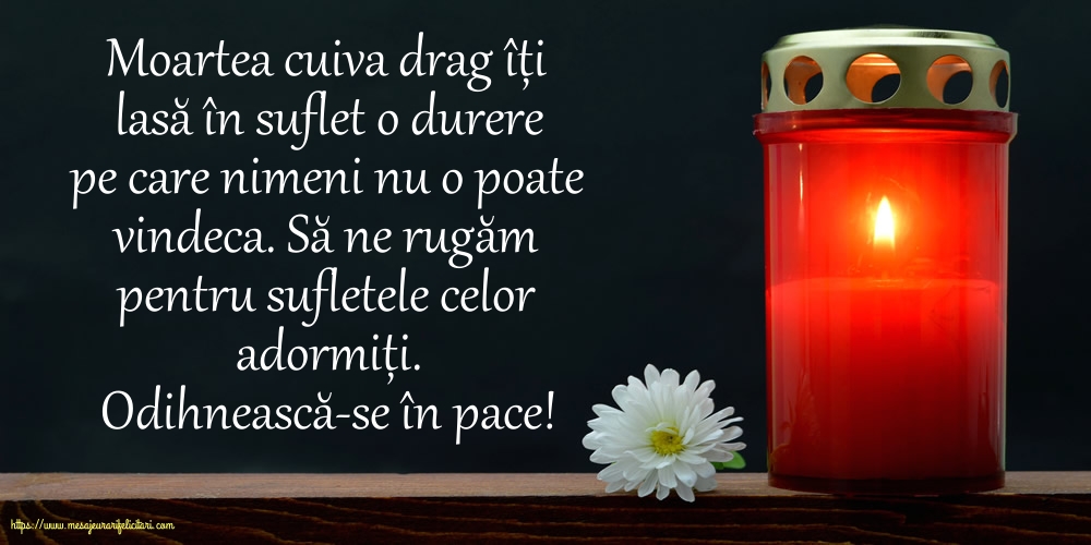 Comemorare Odihnească-se în pace!