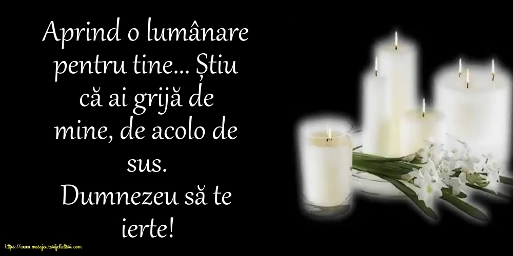 Comemorare Dumnezeu să te ierte!