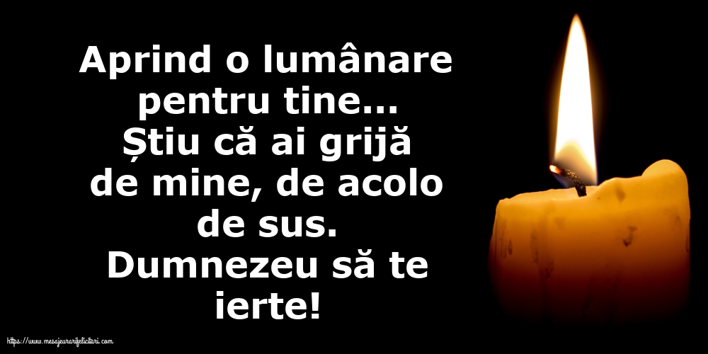 Comemorare Dumnezeu să te ierte!