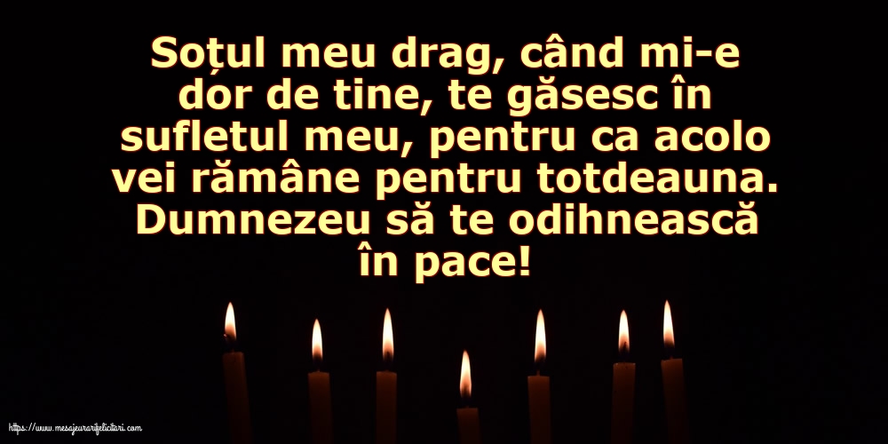Comemorare Dumnezeu să te odihnească în pace!