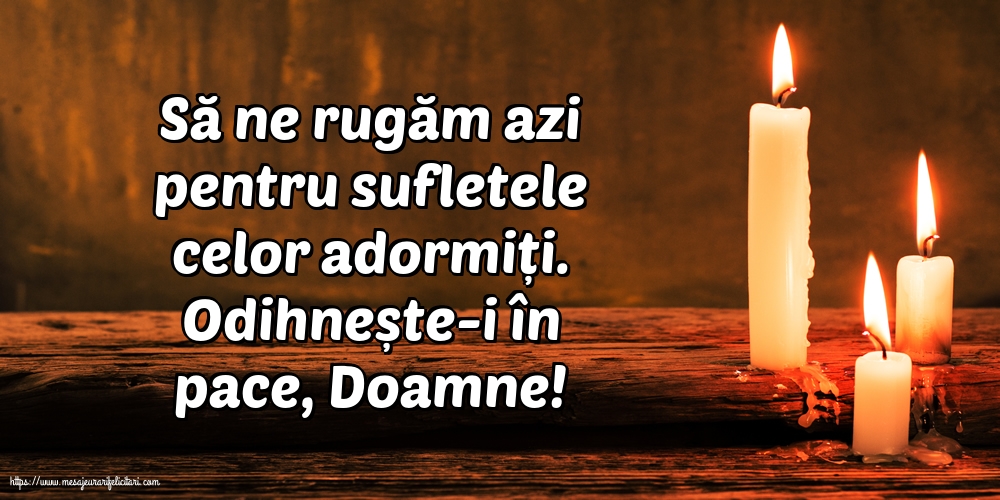 Comemorare Odihnește-i în pace, Doamne!