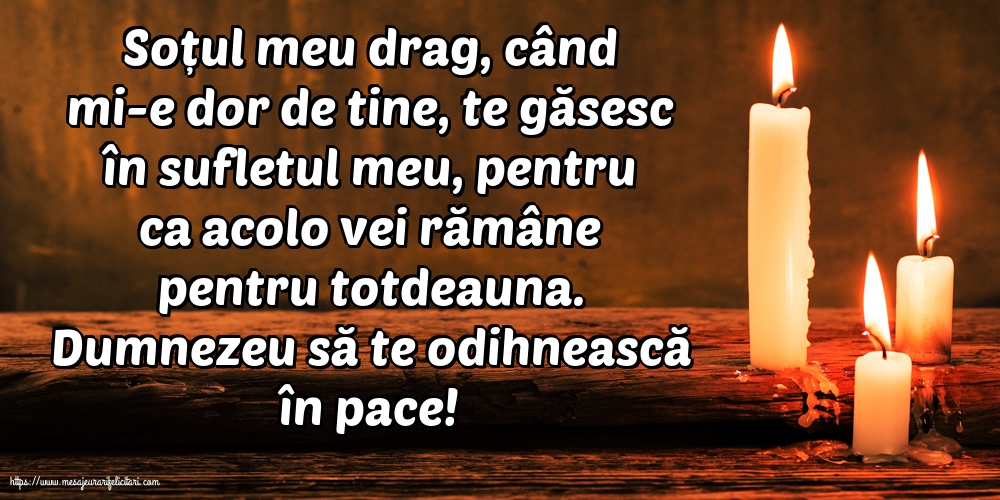 Comemorare Dumnezeu să te odihnească în pace!