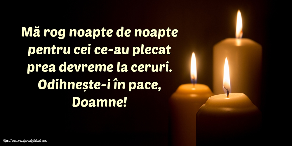 Comemorare Odihnește-i în pace, Doamne!