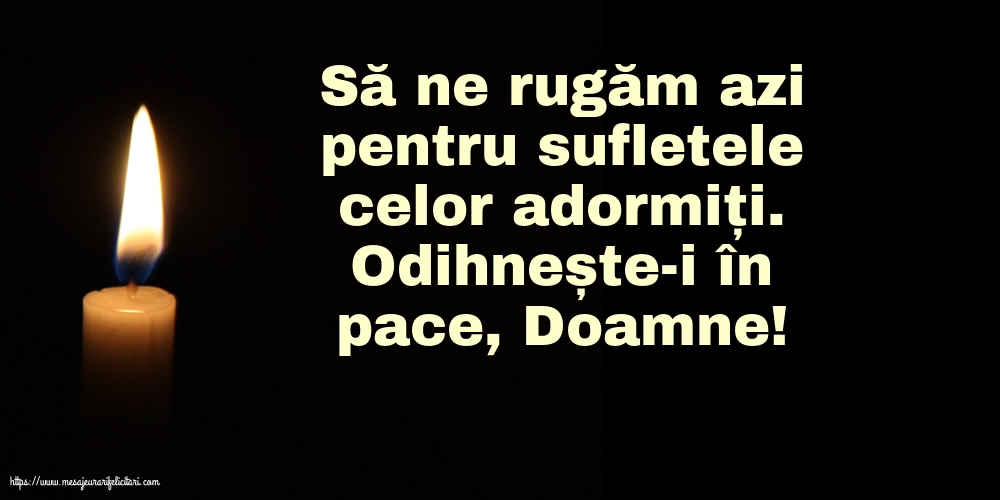 Comemorare Odihnește-i în pace, Doamne!