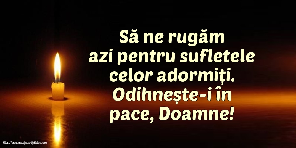 Comemorare Odihnește-i în pace, Doamne!