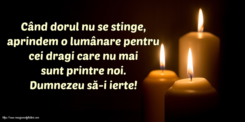 Comemorare Dumnezeu să-i ierte!