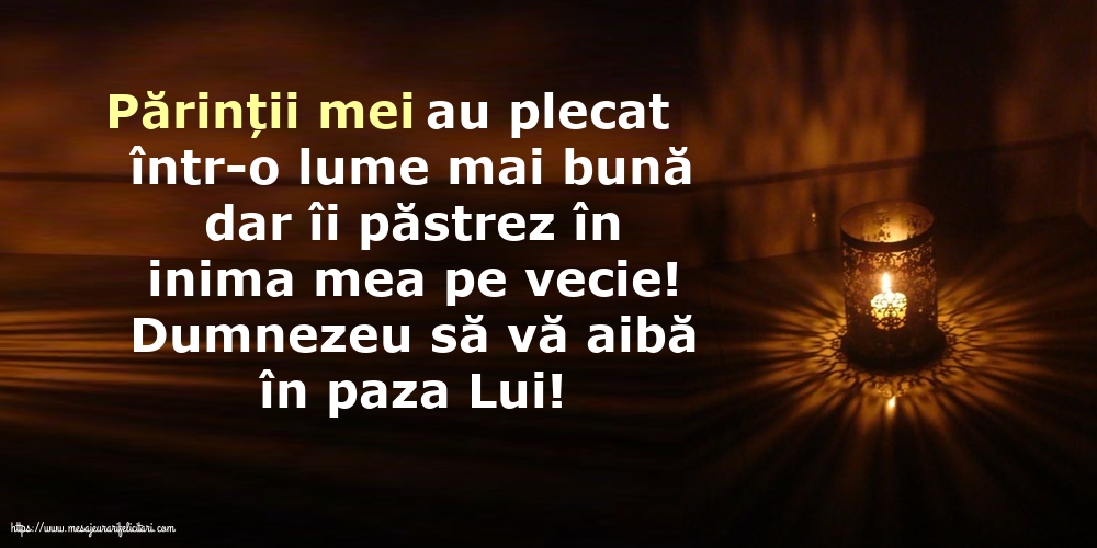 Comemorare Dumnezeu să vă aibă în paza Lui!