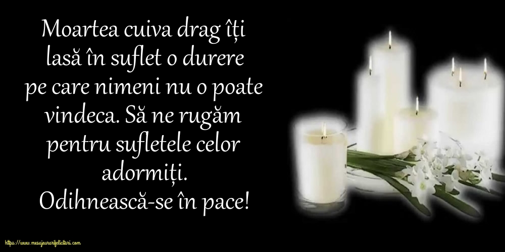 Comemorare Odihnească-se în pace!