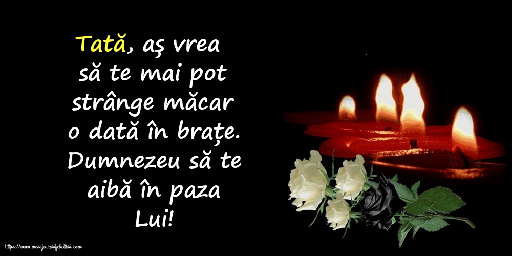 Comemorare Dumnezeu să te aibă în paza Lui! Tată