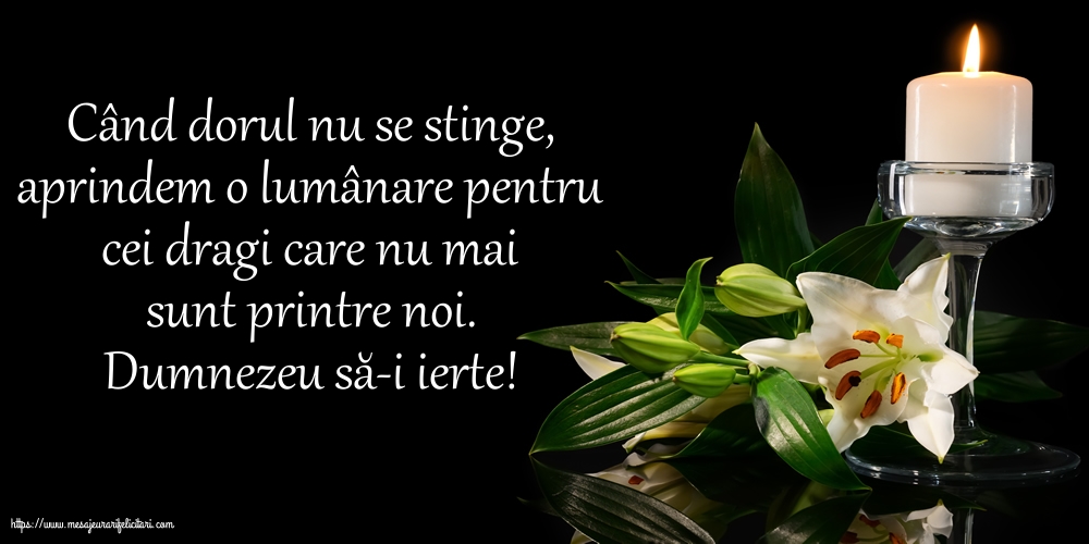 Comemorare Dumnezeu să-i ierte!