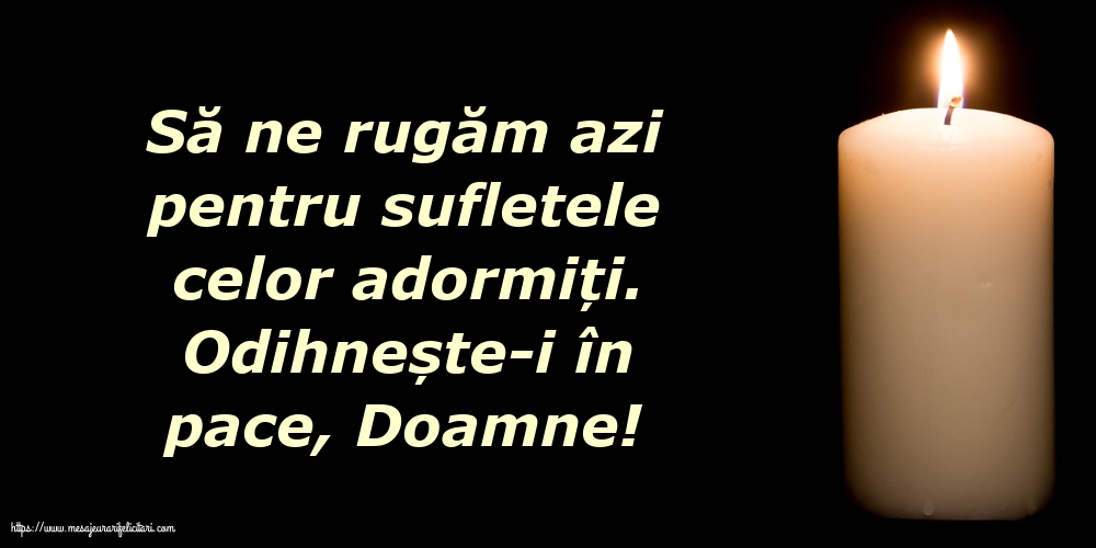Comemorare Odihnește-i în pace, Doamne!