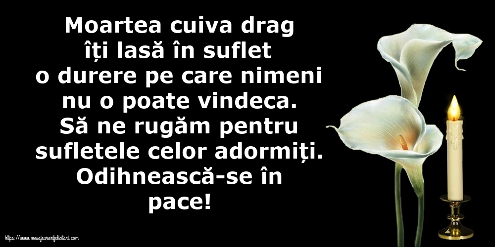 Comemorare Odihnească-se în pace!