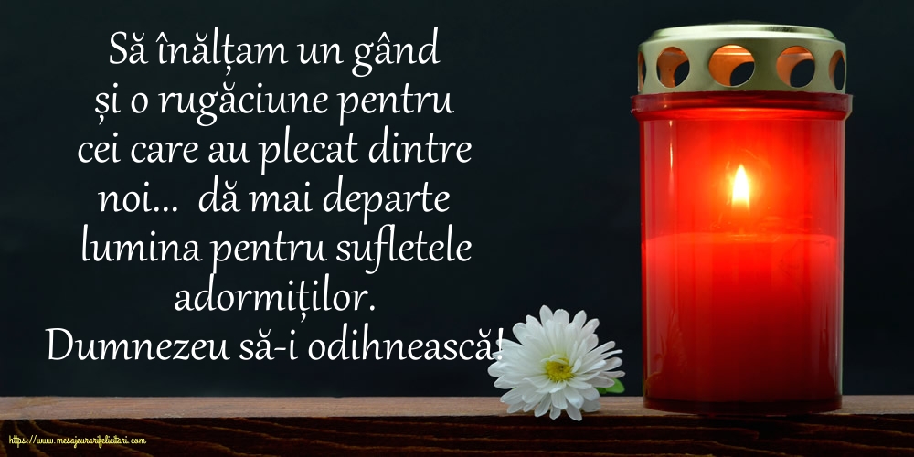 Comemorare Dumnezeu să-i odihnească!