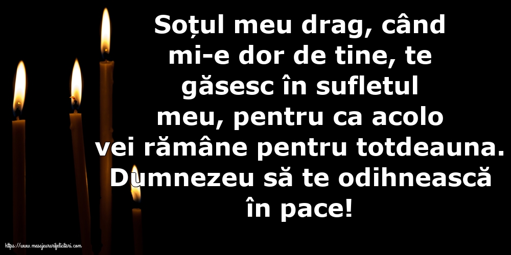 Comemorare Dumnezeu să te odihnească în pace!