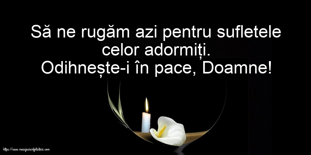 Comemorare Odihnește-i în pace, Doamne!