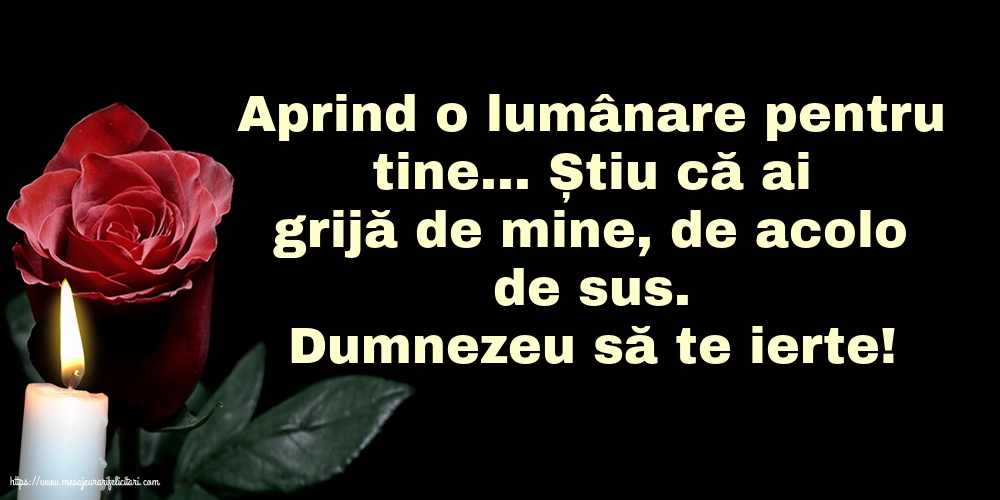 Comemorare Dumnezeu să te ierte!