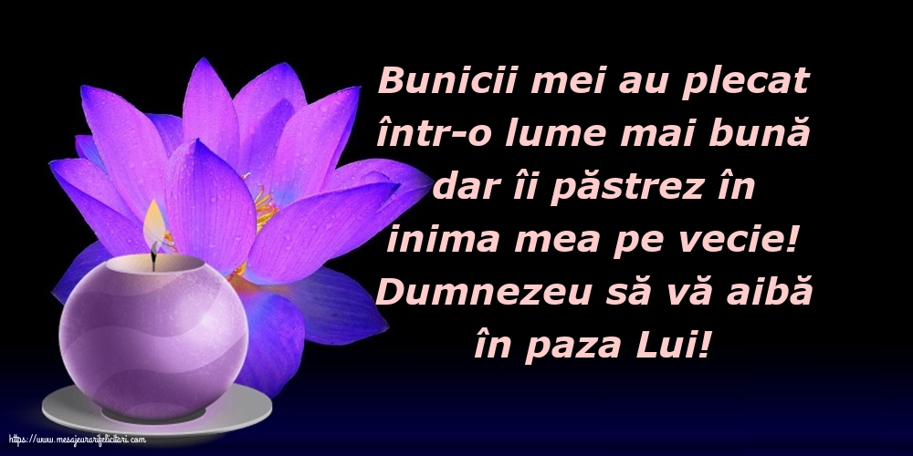 Comemorare Dumnezeu să vă aibă în paza Lui!