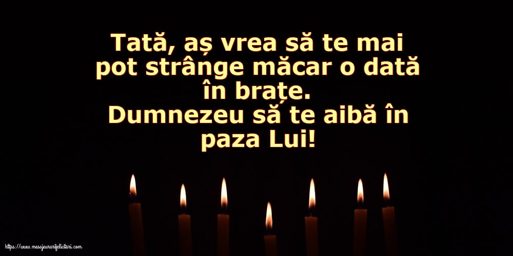 Comemorare Dumnezeu să te aibă în paza Lui! Tată