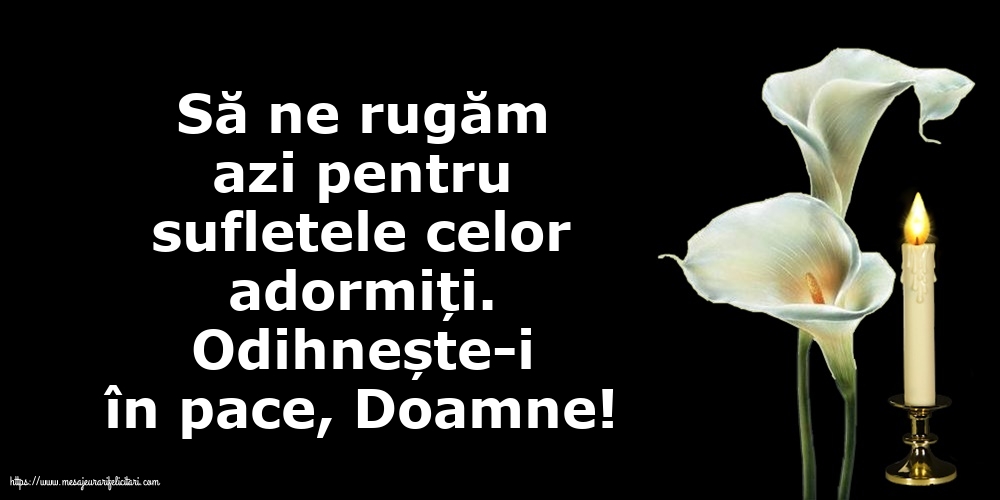 Comemorare Odihnește-i în pace, Doamne!