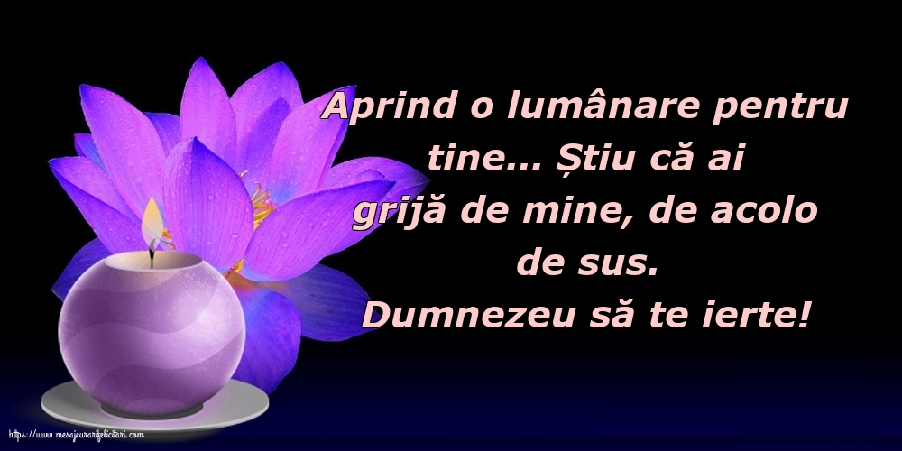 Comemorare Dumnezeu să te ierte!