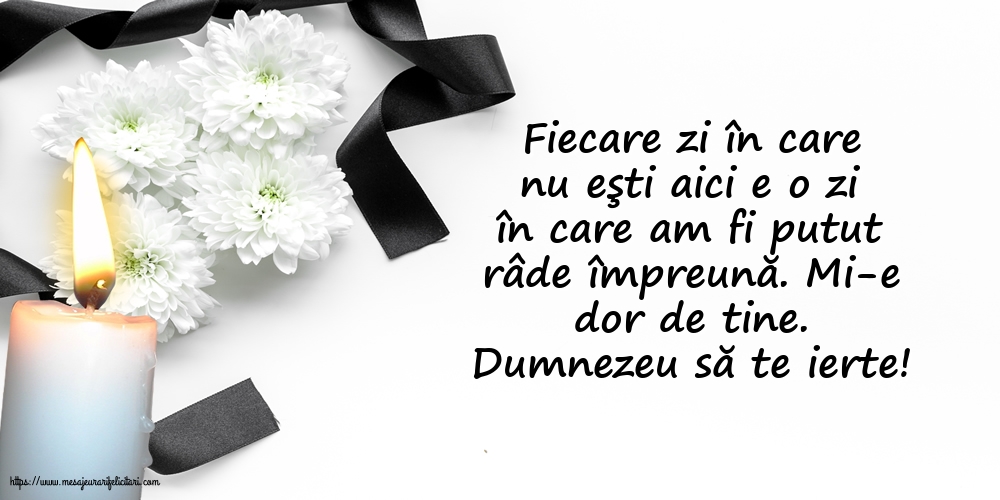 Comemorare Dumnezeu să te ierte!
