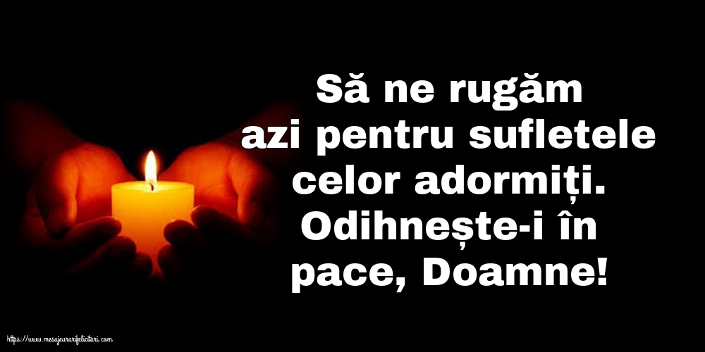 Comemorare Odihnește-i în pace, Doamne!