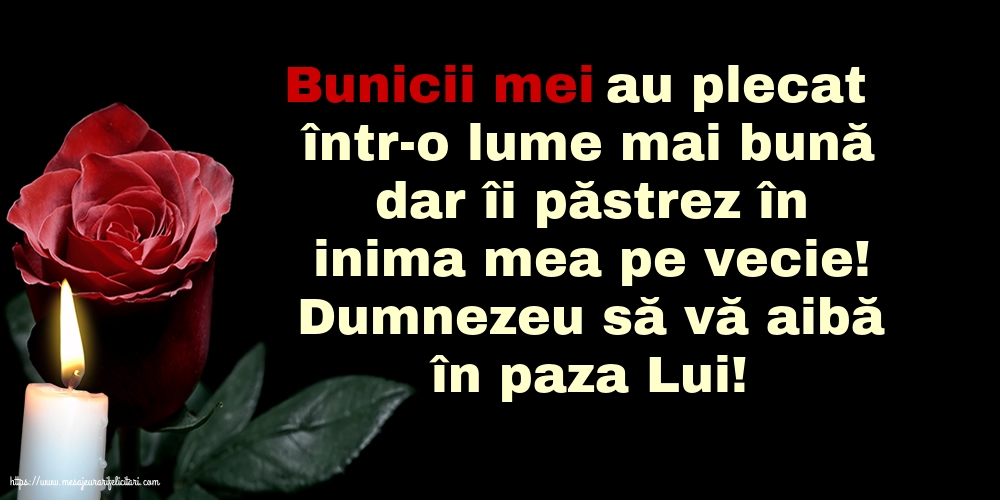 Comemorare Dumnezeu să vă aibă în paza Lui!