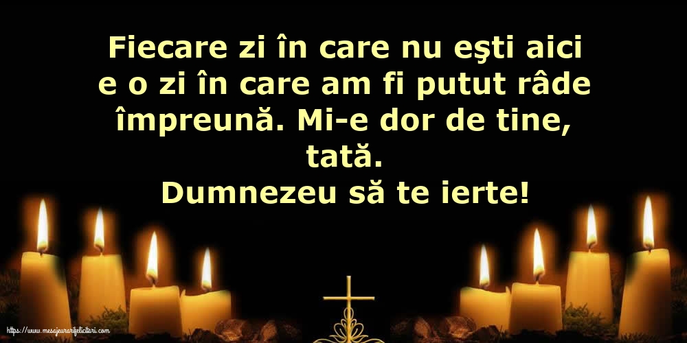 Comemorare Dumnezeu să te ierte! Pentru tata