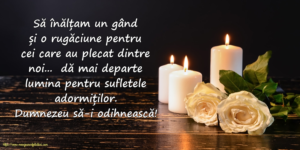 Comemorare Dumnezeu să-i odihnească!