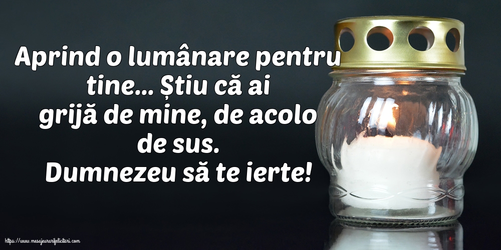 Comemorare Dumnezeu să te ierte!