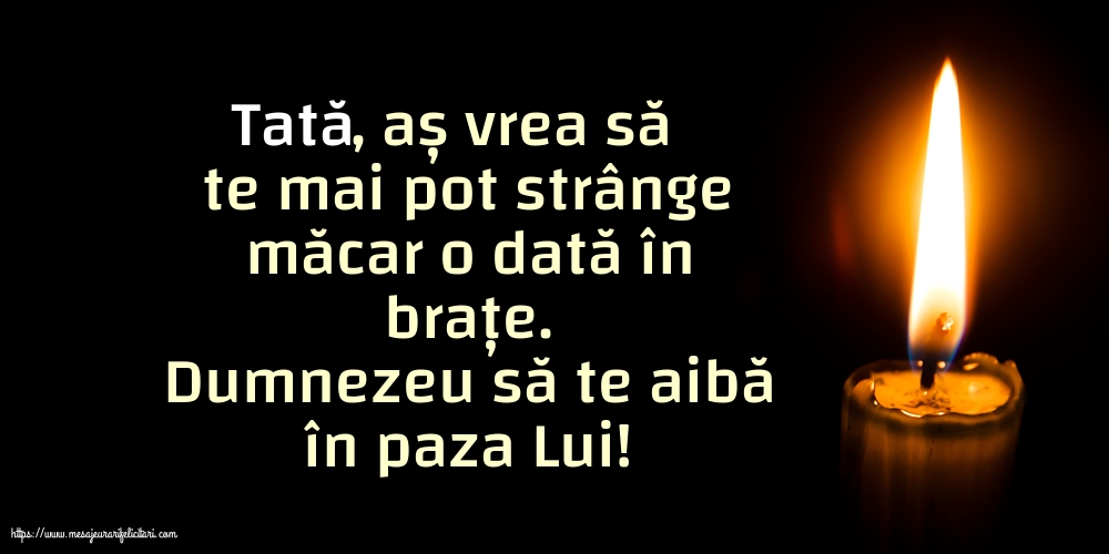 Comemorare Dumnezeu să te aibă în paza Lui! Tată