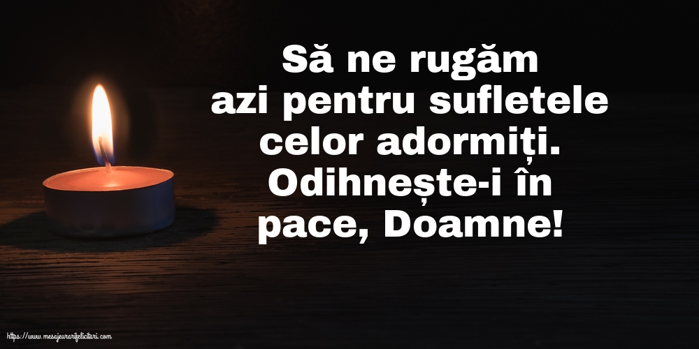 Comemorare Odihnește-i în pace, Doamne!