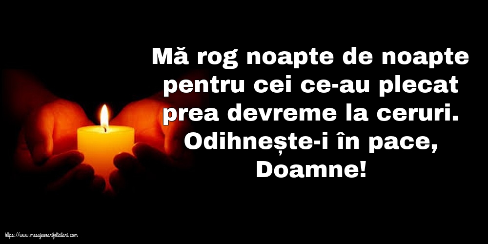 Comemorare Odihnește-i în pace, Doamne!