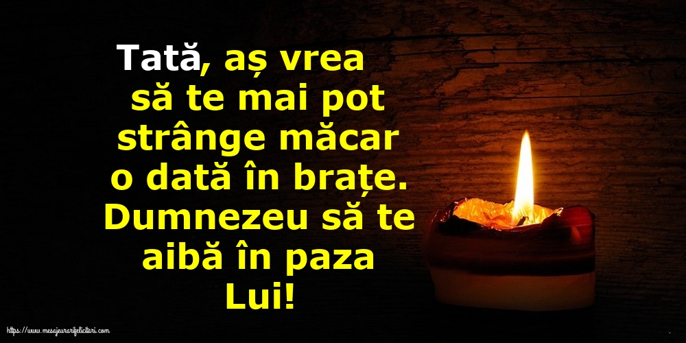 Comemorare Dumnezeu să te aibă în paza Lui! Tată