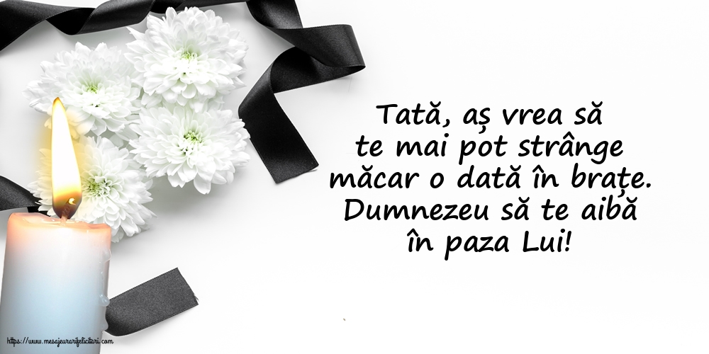 Comemorare Dumnezeu să te aibă în paza Lui! Tată