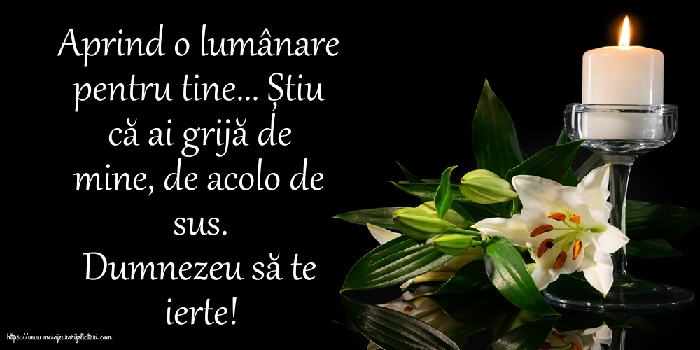 Comemorare Dumnezeu să te ierte!