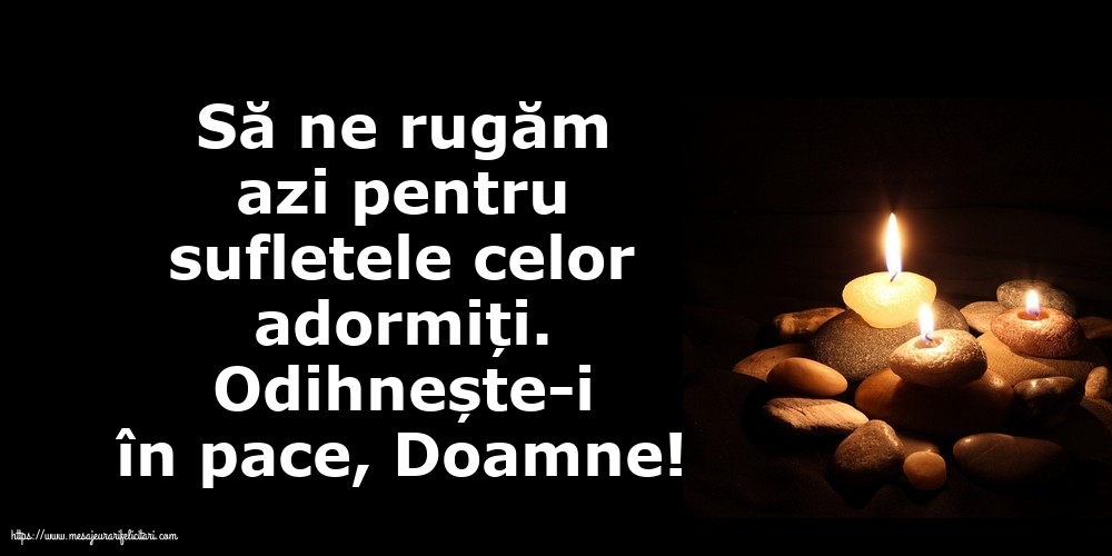 Comemorare Odihnește-i în pace, Doamne!