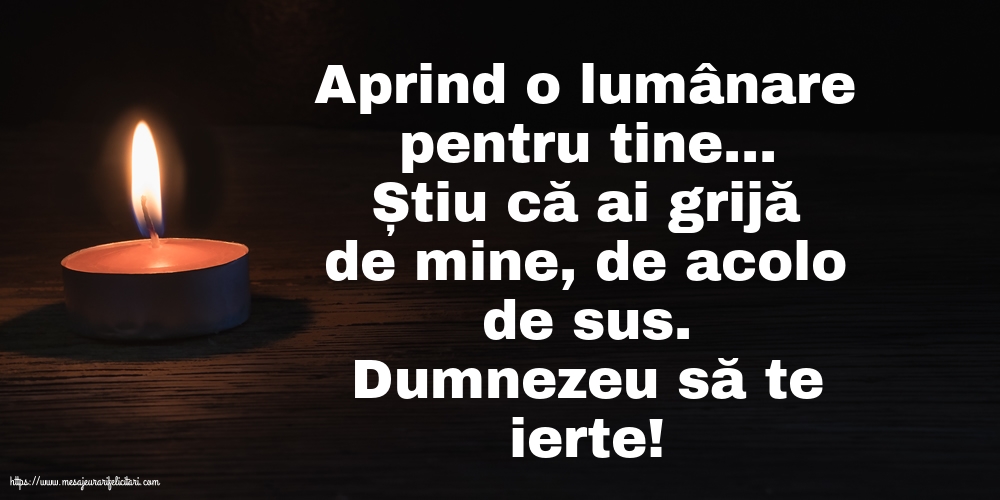 Comemorare Dumnezeu să te ierte!