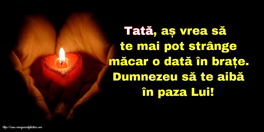 Comemorare Dumnezeu să te aibă în paza Lui! Tată