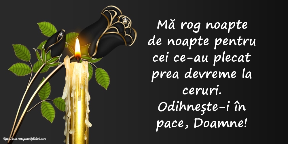 Comemorare Odihnește-i în pace, Doamne!