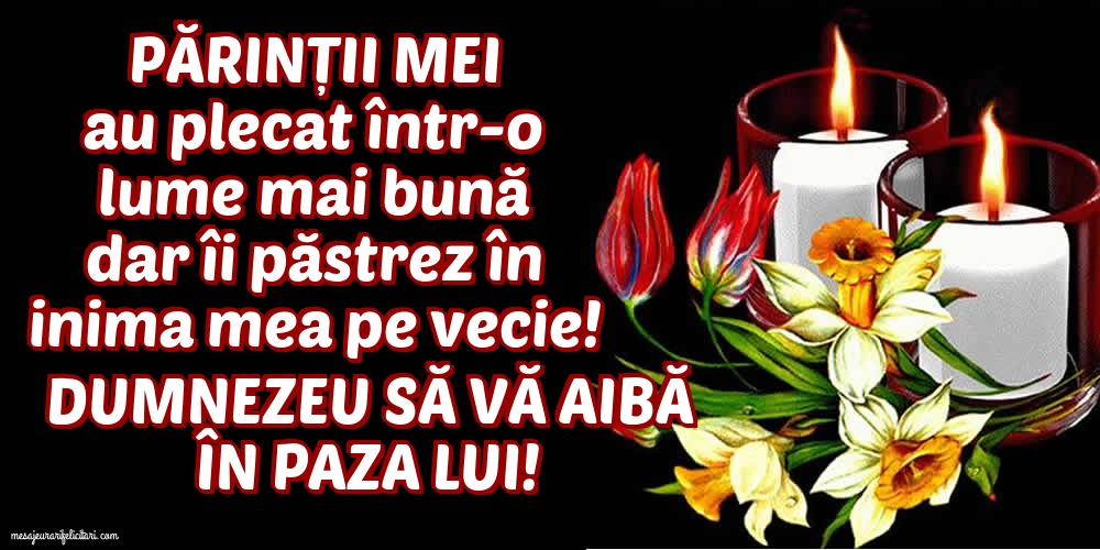 Dumnezeu să vă aibă în paza Lui!