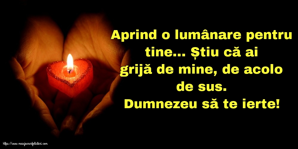 Comemorare Dumnezeu să te ierte!